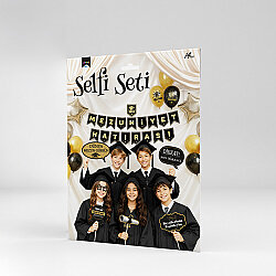 Fun Graduation Themed Selfie Set and Photo Booth Props - 5