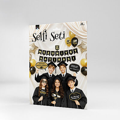 Fun Graduation Themed Selfie Set and Photo Booth Props - 5