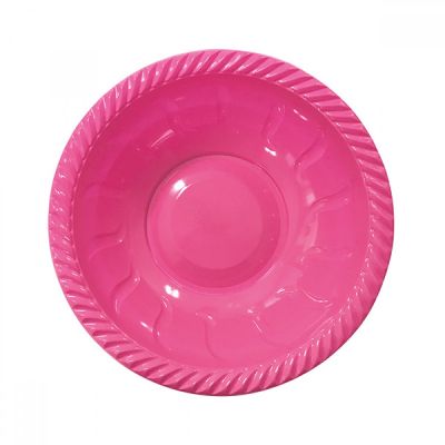 Fuşya Plastik Yuvarlak Kase - 1