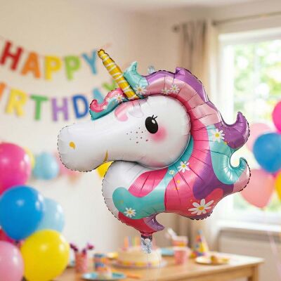 Unicorn Head Foil Balloon - 1