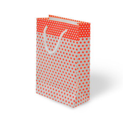 Gift Bags - Neon Pink Polka Dots - 1