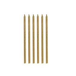Glitter Gold Birthday Candles - 2