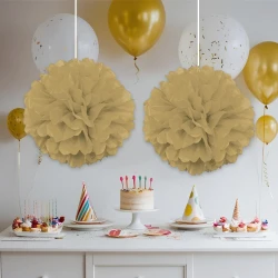 Gold Decoration Puff - 2pcs - 1