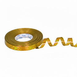 Gold Holographic Glitter Ribbon - 