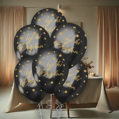 Gold İyi Ki Doğdun Chrome Balloons 12