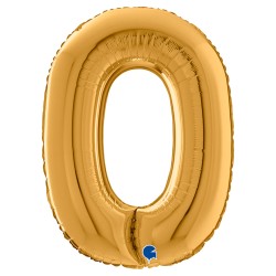 O Harf Grabo Altın Folyo Balon 26