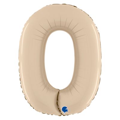 0 Rakam Grabo Satin Cream Folyo Balon 26