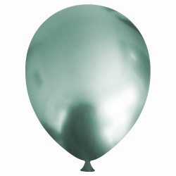 Green Chrome Balloons 12