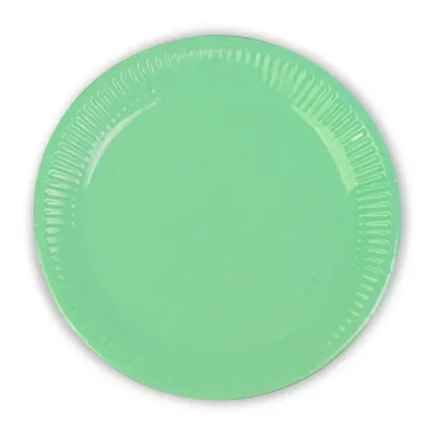 Green Pastel Paper Plates - 1