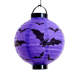 Halloween Işıklı Kağıt Fener 20cm - 4