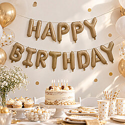 Happy Birthday Banner Folyo Balon - 1