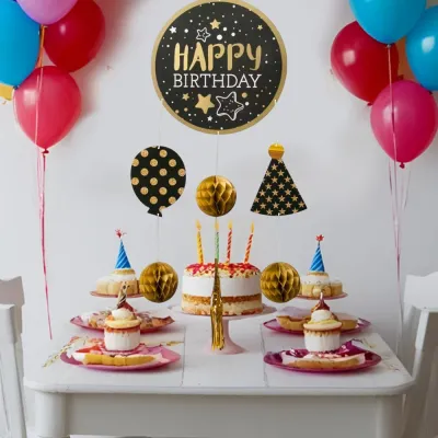 Happy Birthday Hanging Decorations - 1