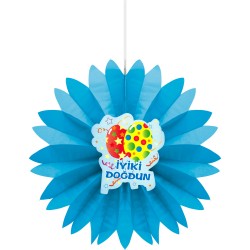 Happy Birthday Paper Fan 50 cm - 2