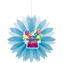 Happy Birthday Paper Fan 50 cm - 3
