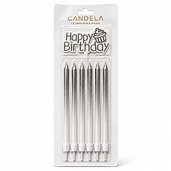 Happy Birthday Yazılı Pasta Mumu Seti 13cm 6 Parça - 2