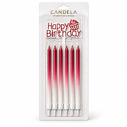 Happy Birthday Yazılı Pasta Mumu Seti 13cm 6 Parça - 4