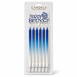 Happy Birthday Yazılı Pasta Mumu Seti 13cm 6 Parça - 5