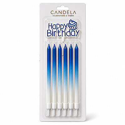 Happy Birthday Yazılı Pasta Mumu Seti 13cm 6 Parça - 5