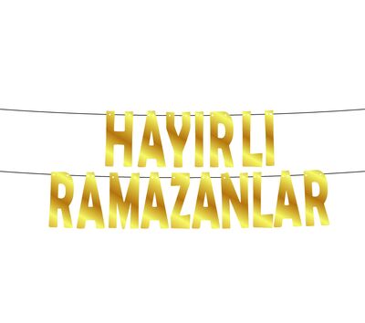 Hayırlı Ramazanlar Letter Banner - 2