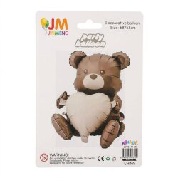 Heart-Holding Teddy Bear Balloon - 2