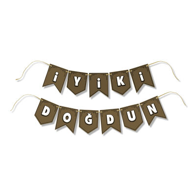 İyi ki Doğdun Altın Harf Afiş - 2