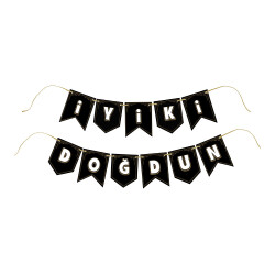 İyi ki Doğdun Siyah Harf Afiş - 2