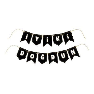 İyi ki Doğdun Siyah Harf Afiş - 2