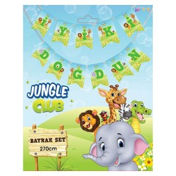 Jungle Club İyi ki Doğdun Harf Afiş - Kikajoy
