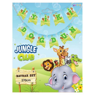 Jungle Club İyi ki Doğdun Harf Afiş - 1