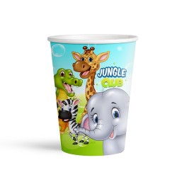 Jungle Club Karton Bardak - 