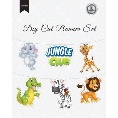 Jungle Club Paper Die Cut Banner Set - 1
