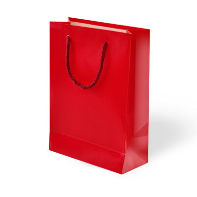 Kırmızı Karton Çanta 20x25cm - 1