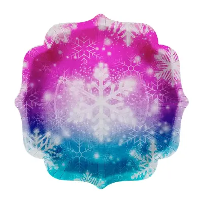 Snowflakes Karton Tabak 23cm - 1