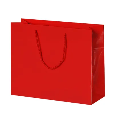 Kırmızı Karton Çanta 42x38cm - 1