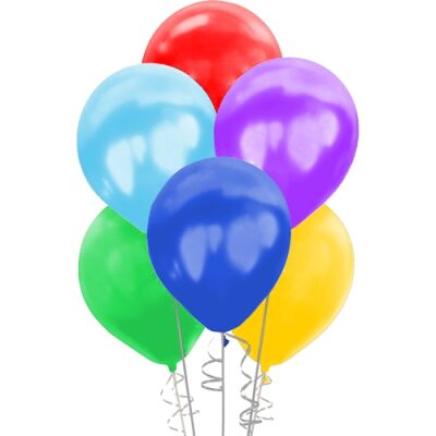 Karışık Renkli Metalik Balon 12