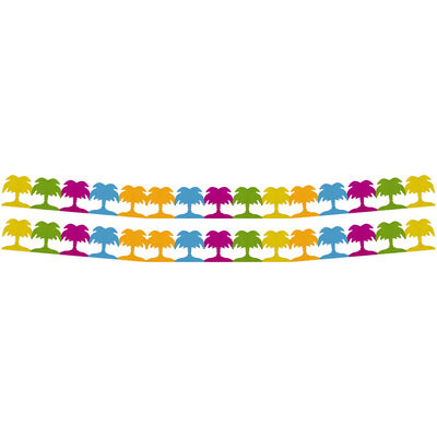 Renkli Palmiye Garland Dekor Süs - 2