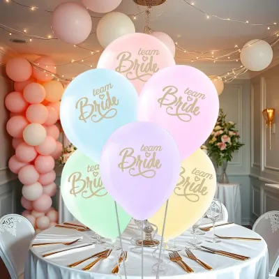 Team Bride Baskılı Karışık Renk Balon 11
