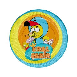 King Şakir Action Paper Plates - Kikajoy