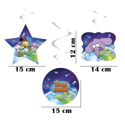 King Şakir Space Paper Swirl Decoration - 3