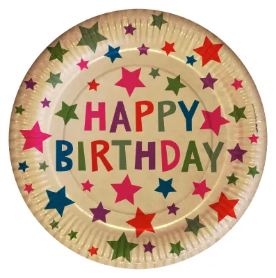 Kraft Stars Paper Plates - 1