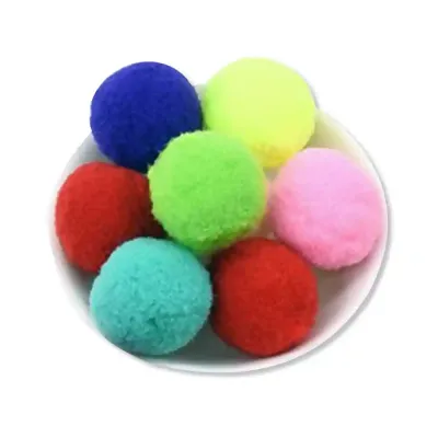 Large Multi Color Pompoms - 2