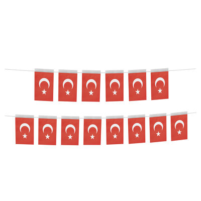 Large Turkish Flag Garland - Moon Star - 2