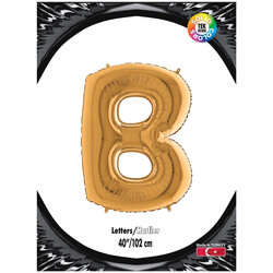 Letter B Gold 40 inch - Kikajoy (1)