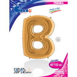 Letter B Gold 40 inch - Grabo