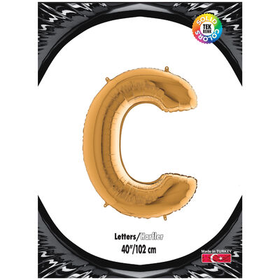 Letter C Gold 40 inch - 2