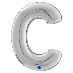 Letter C Silver 26 inch - 2