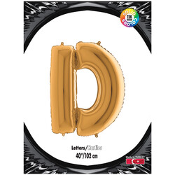 Letter D Gold 40 inch - Kikajoy (1)