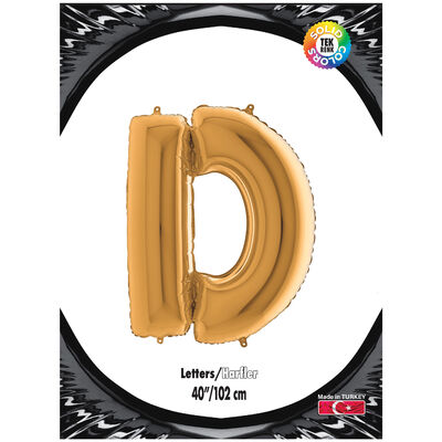 Letter D Gold 40 inch - 2