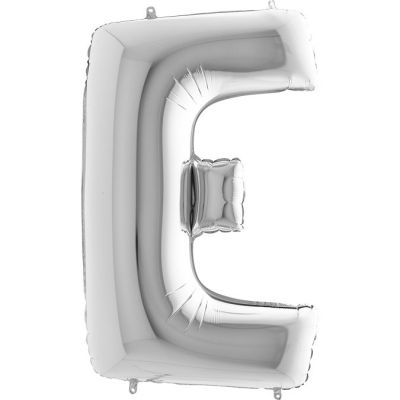Letter E Silver 40 inch - 2