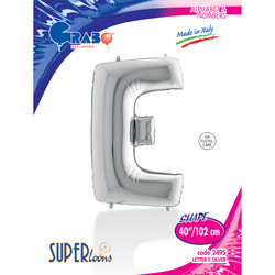 Letter E Silver 40 inch - 1